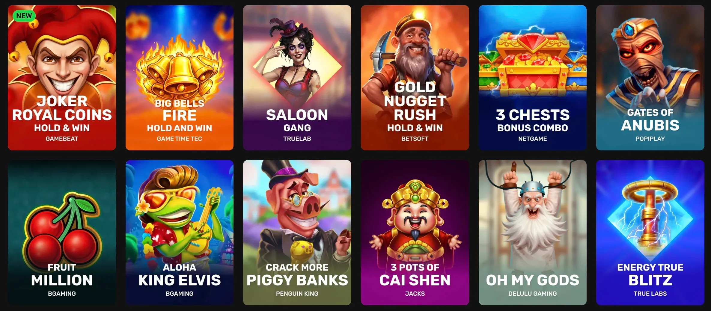 Sbírka her v Hadesbet casino